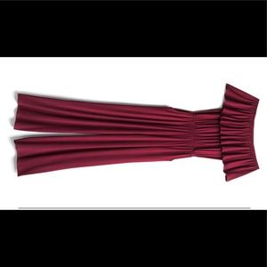 Burgundy Knit Jumpsuit